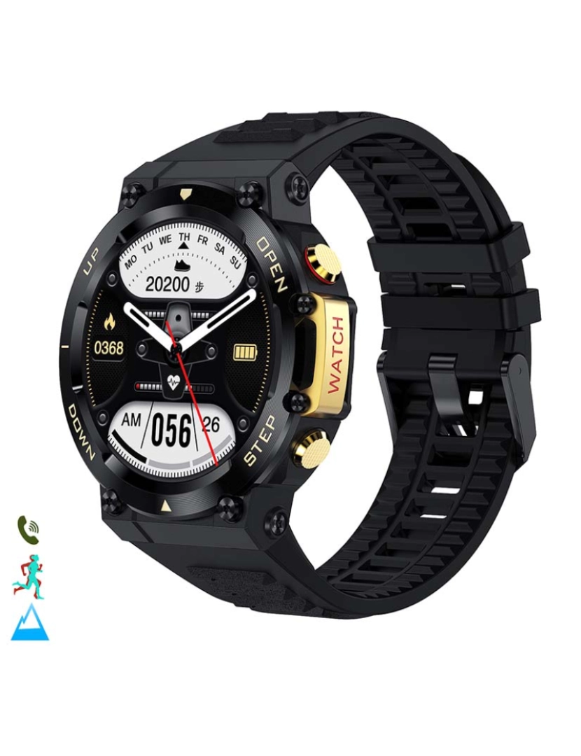 DAM - Smartwatch AK45 Preto