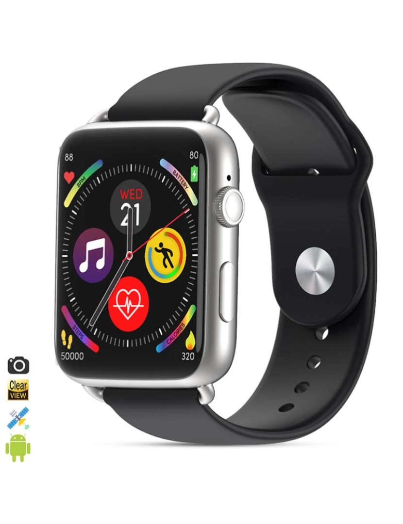 DAM - Smartwatch Phone M20-C Preto