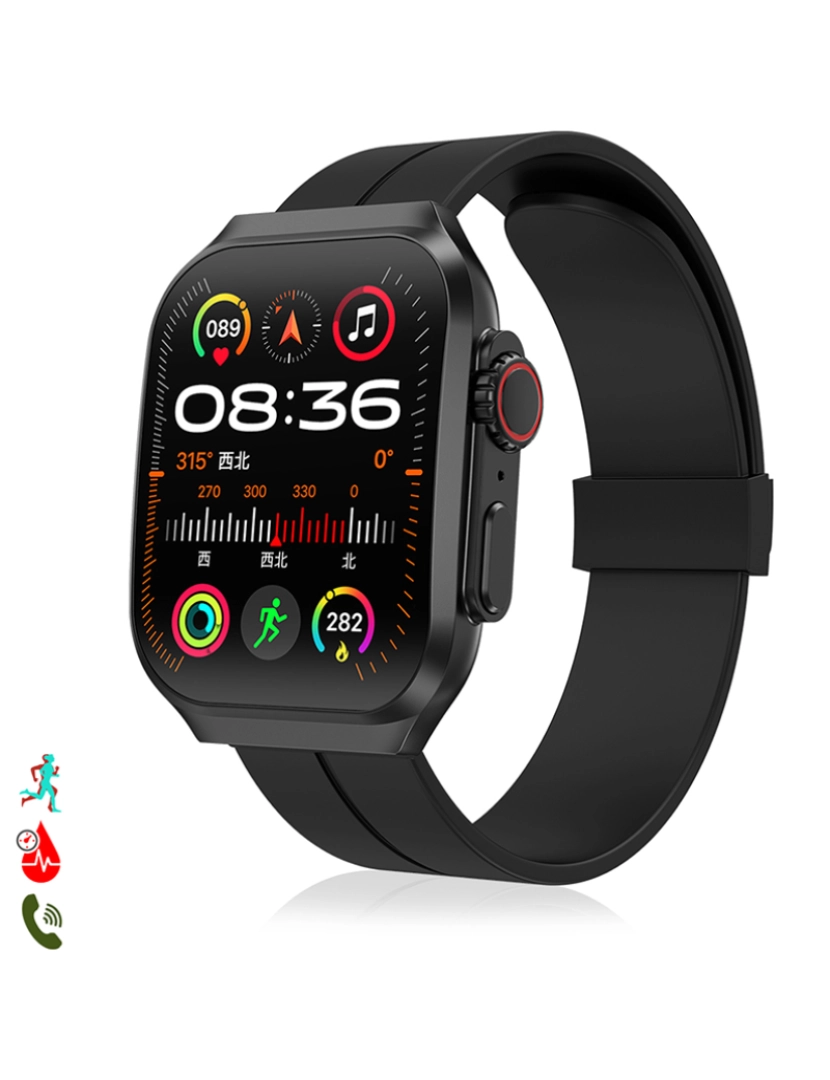 DAM - Smartwatch OP88 Preto