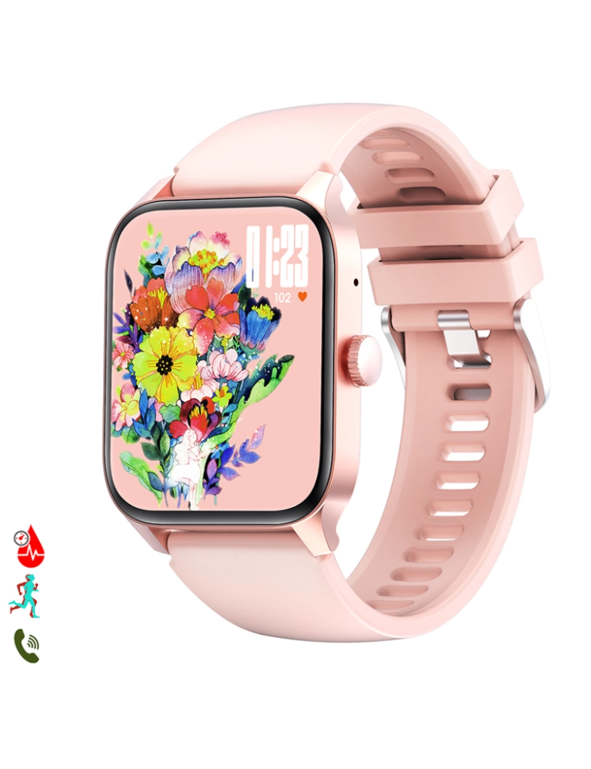 DAM - Smartwatch QS56 rosa