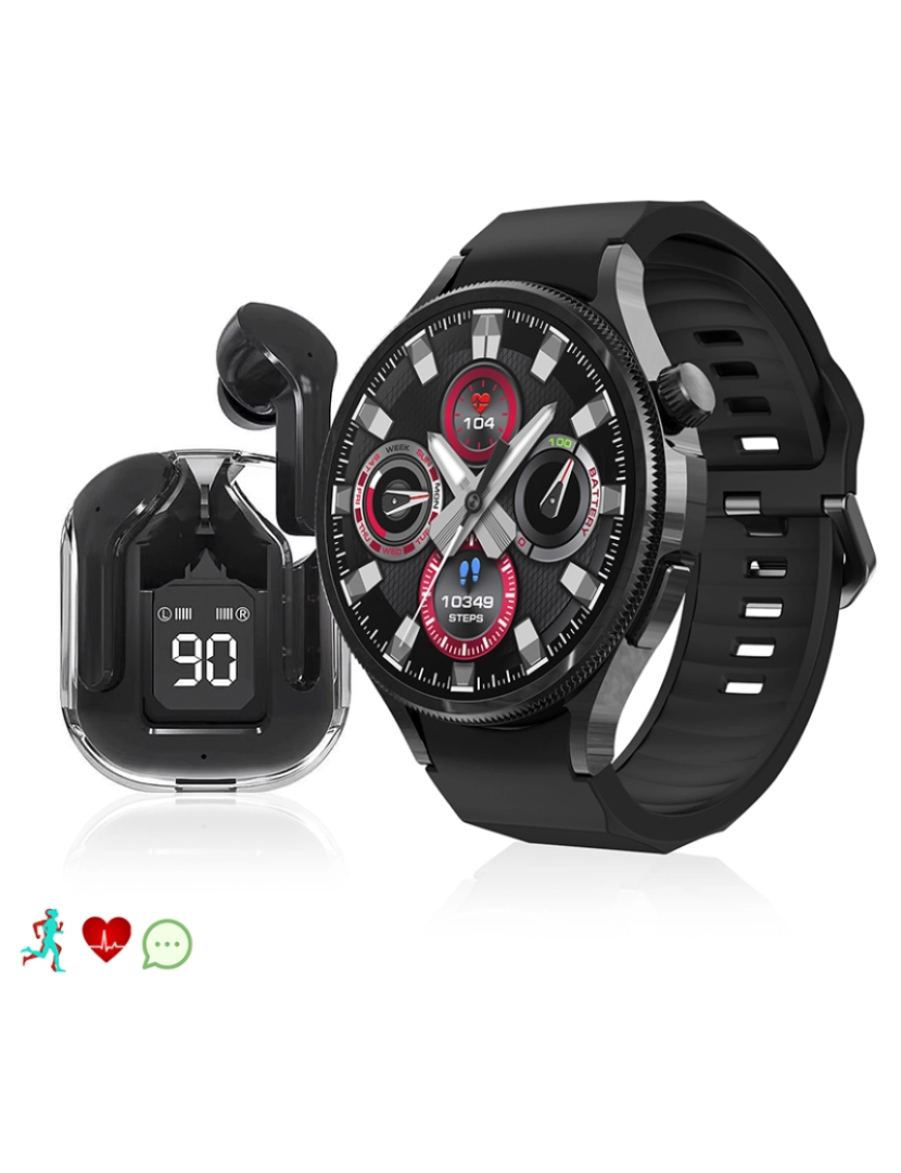 DAM - Smartwatch M103 Preto