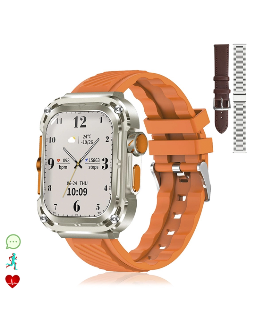 DAM - Smartwatch Z85 Max Laranja