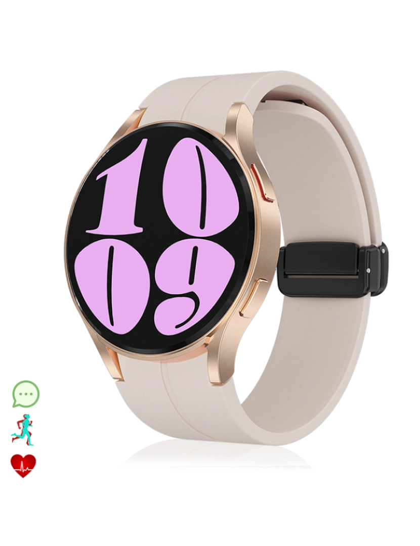 DAM - Smartwatch R6 Pro Max Dourado Rosa