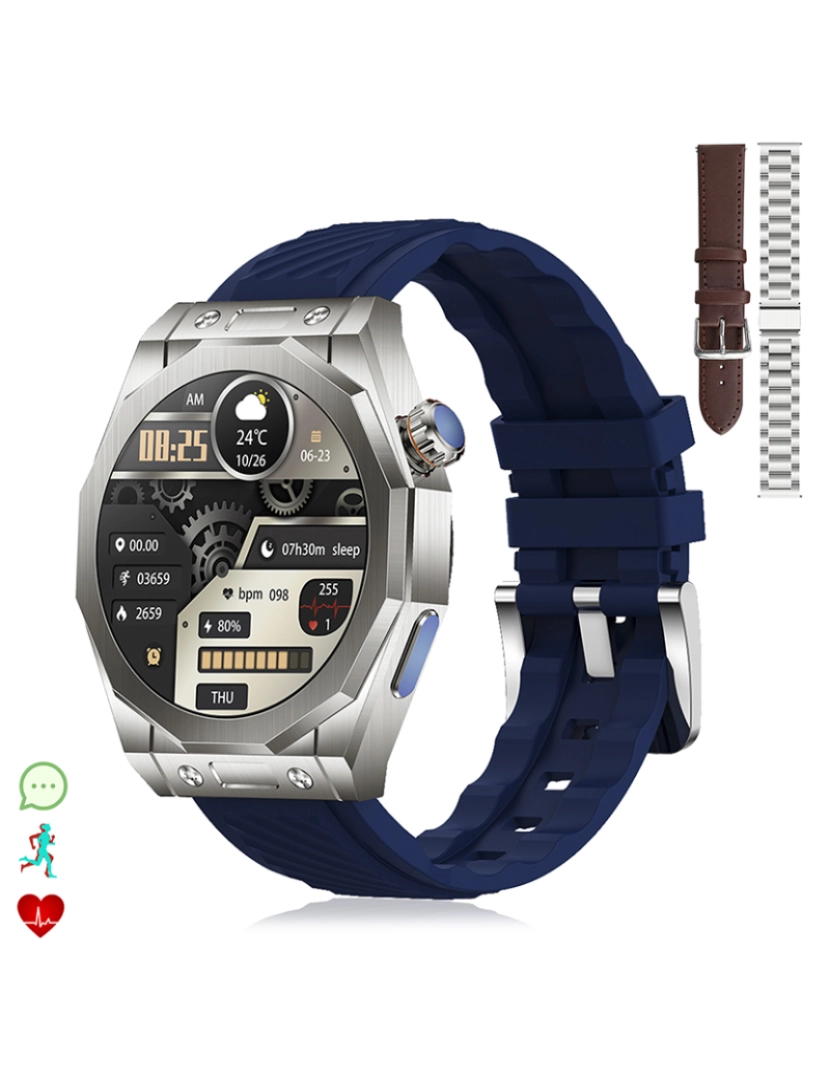 DAM - Smartwatch Pulseira Tripla Z83 Max Azul