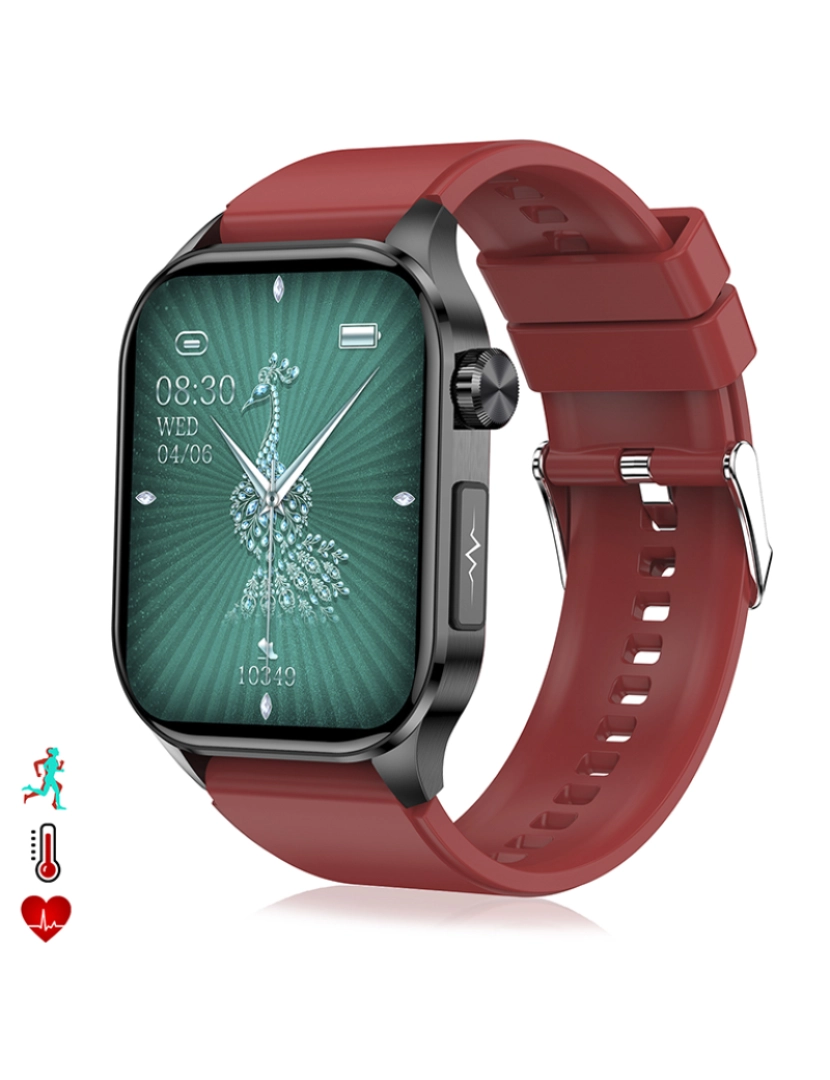 DAM - Smartwatch ET580 Vermelho