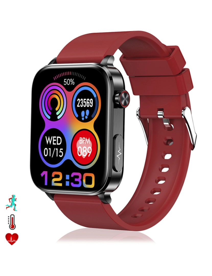 DAM - Smartwatch TK15 Vermelho