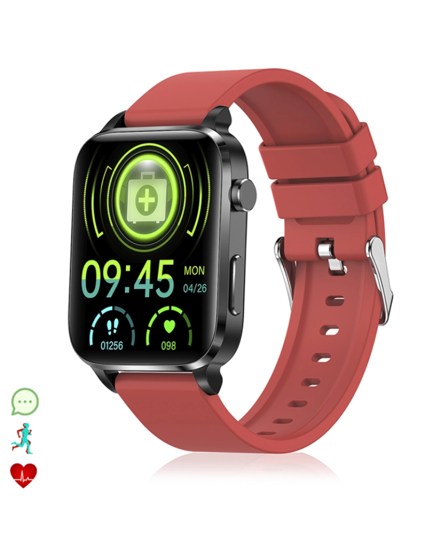 DAM - Smartwatch F100 Vermelho