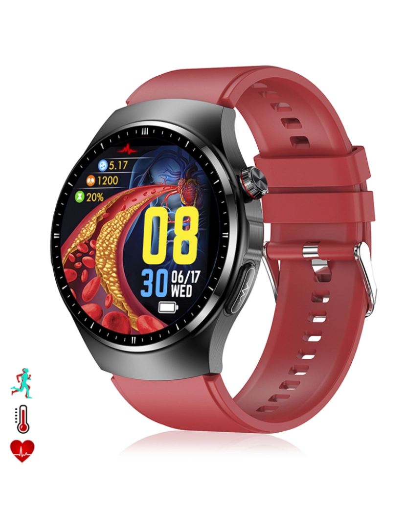 DAM - Smartwatch TK25 Vermelho