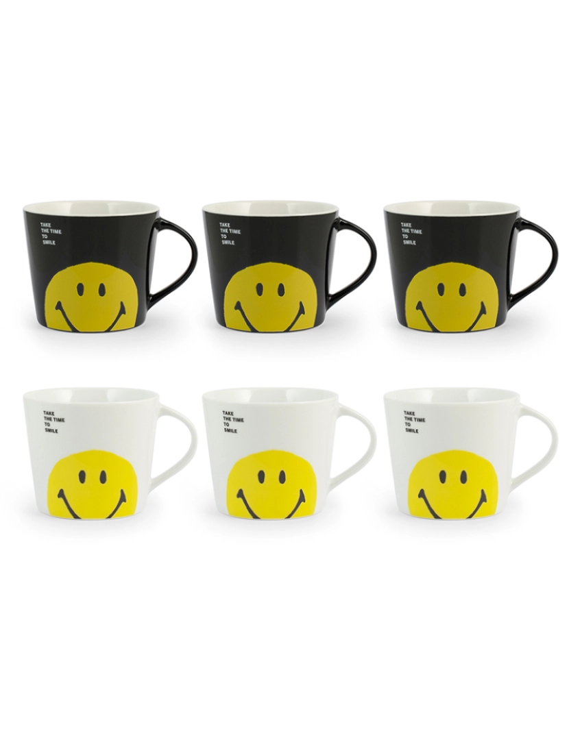 coseAcasa - Conjunto Smiley De 12 Copos