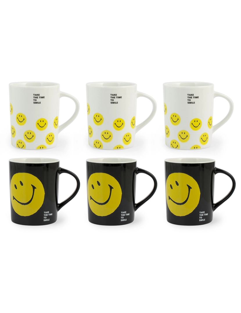 coseAcasa - Conjunto Smiley De 12 Copos