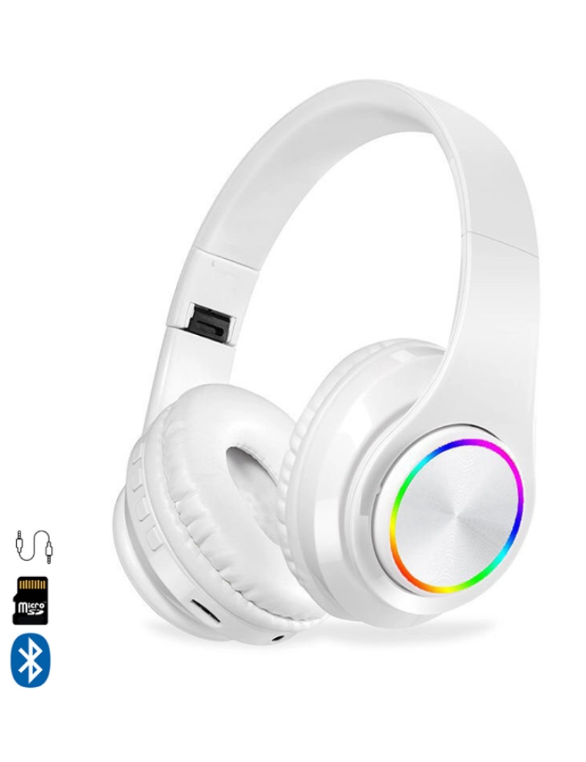 DAM - Fones B39UV Bluetooth 5.0 Branco