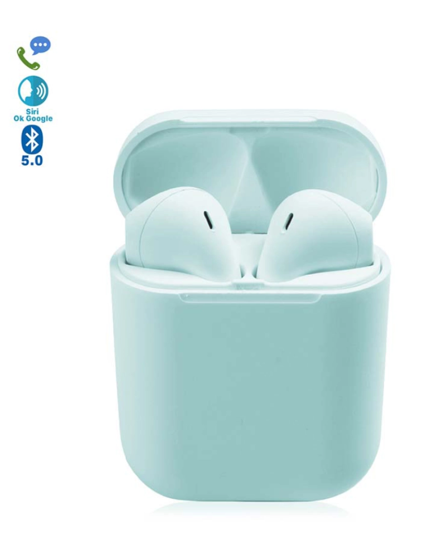 DAM - Earpods D120 Tws Bluetooth 50 Touch Azul claro