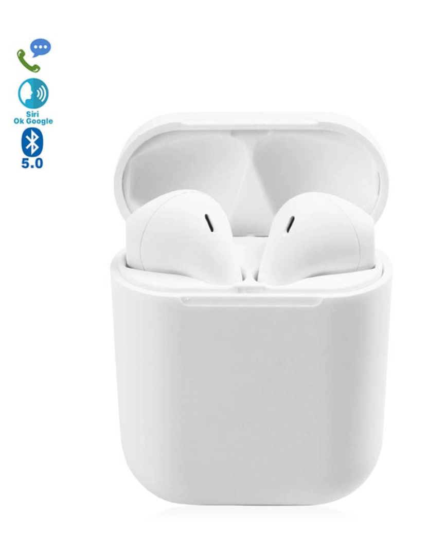 DAM - Earpods D120 Tws Bluetooth 50 Touch Branco