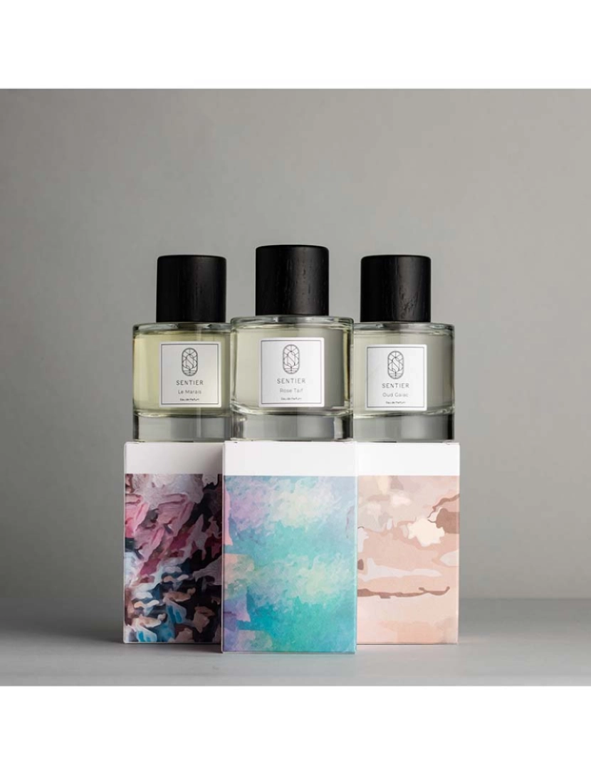 Sentier - Statement Signature Trio Layering (3pcs): Oud Gaiac + Le Marais + Rose Taif 