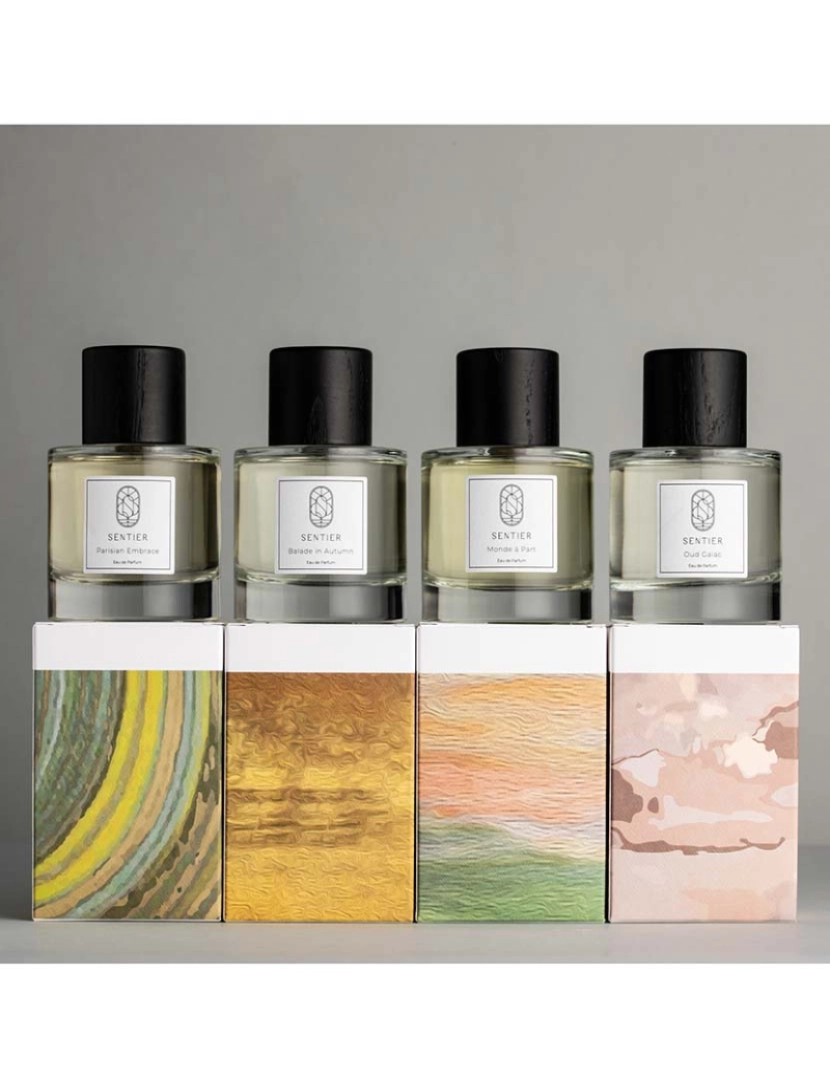 Sentier - Refined Collection (4pcs): Mémoire du temps + Balade in Autumn + Path of Lemons + Oud Gaiac