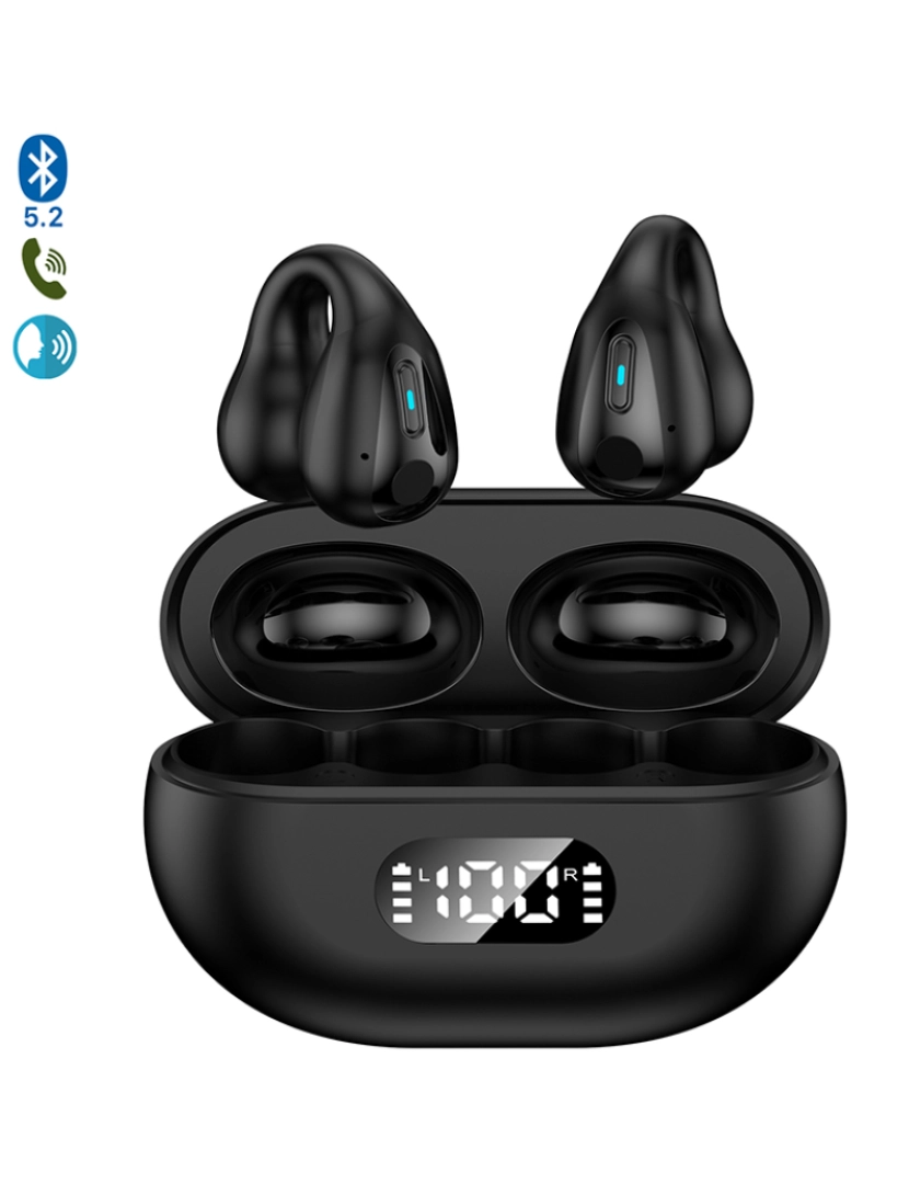 DAM - Auriculares TWS R15 Preto