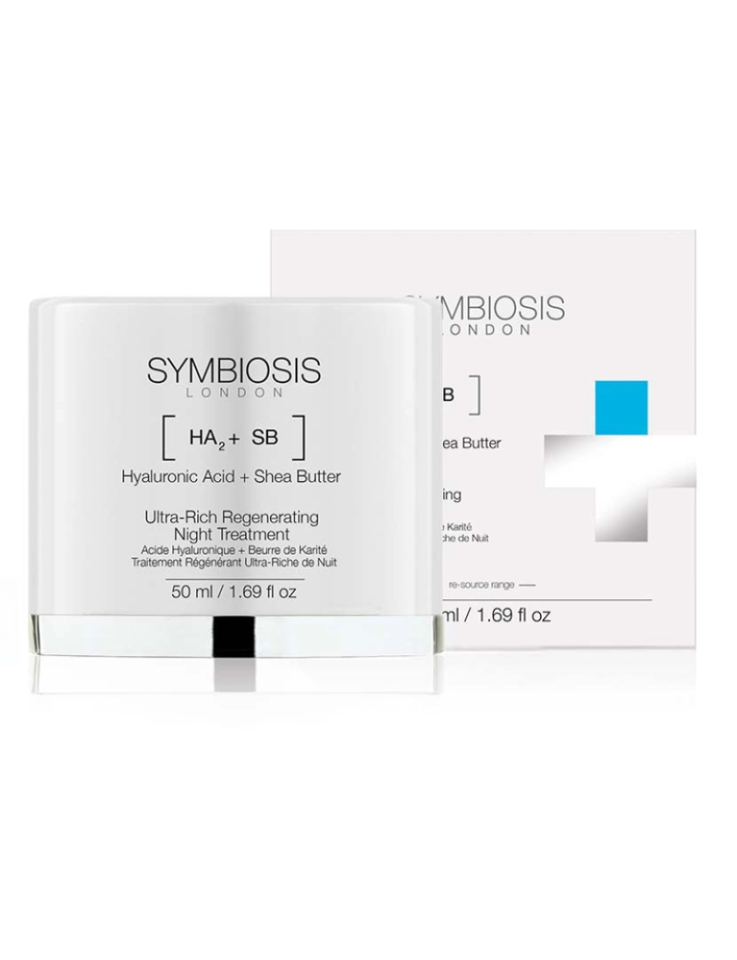 Symbiosis London - [Ácido Hialurônico + Manteiga de Karité] - Tratamento Noturno Regenerador Ultra-Rico