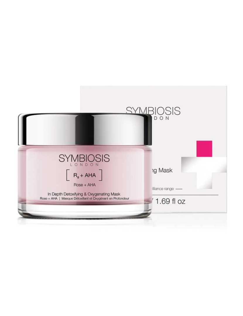 Symbiosis London - [Rose + AHA] - Máscara Desintoxicante e Oxigenante em Profundidade