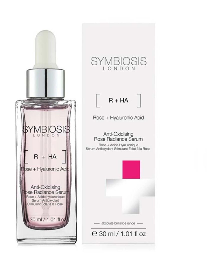 Symbiosis London - [Ácido Hialurônico + Rosa] - Sérum Radiance Rosa Antioxidante