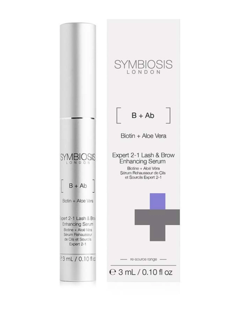 Symbiosis London - [Biotina + Aloe Vera] Expert 2-1 Sérum para melhorar cílios e sobrancelhas