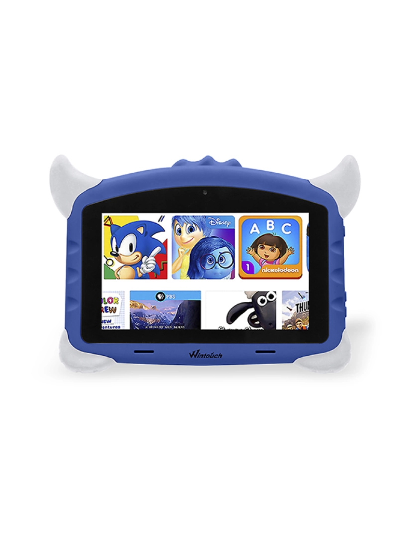 DAM - Tablet infantil K702 WiFi. Sistema operacional Android 7. Tela de 7'' 1024x600px. MTK 6735 Quad Core 1,5 GB de RAM + 16 GB. Câmara dupla.