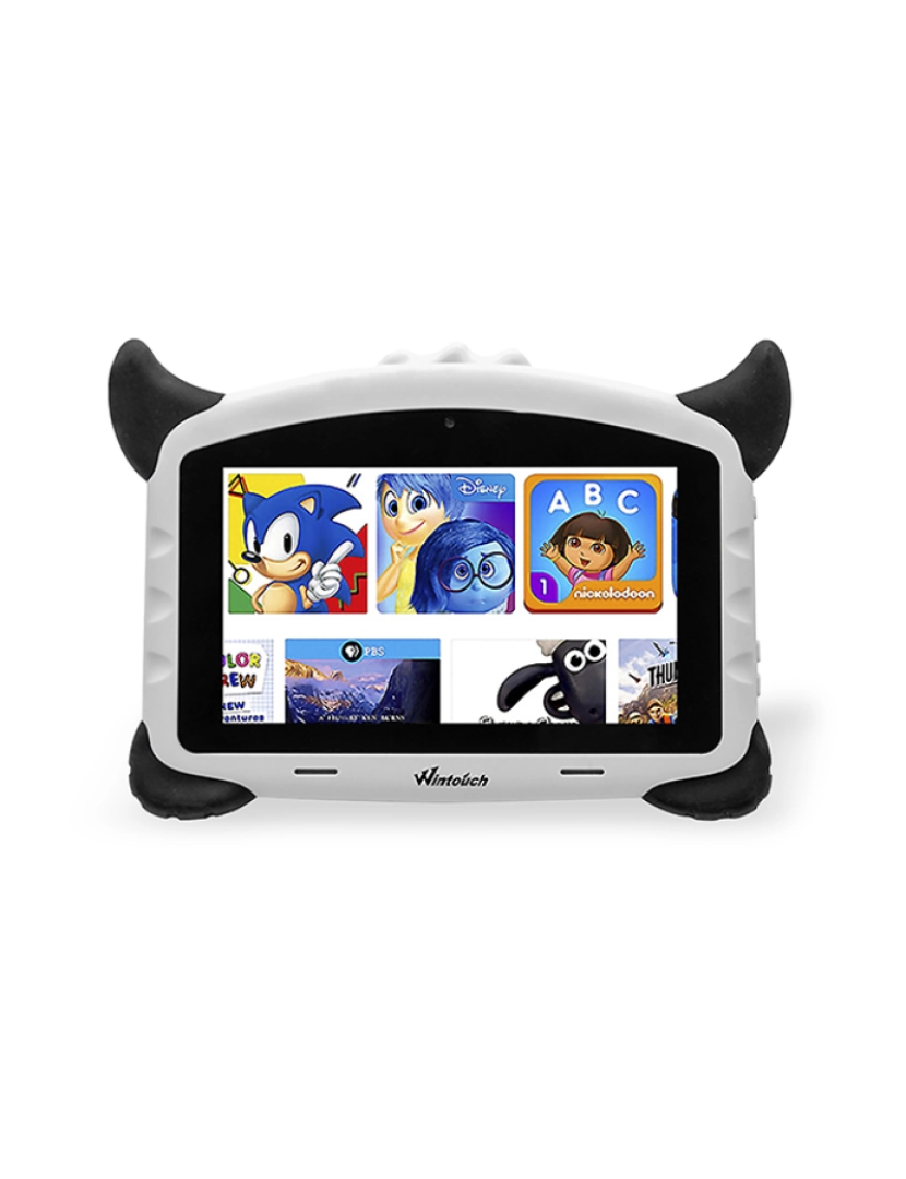 DAM - Tablet infantil K702 WiFi. Sistema operacional Android 7. Tela de 7'' 1024x600px. MTK 6735 Quad Core 1,5 GB de RAM + 16 GB. Câmara dupla.