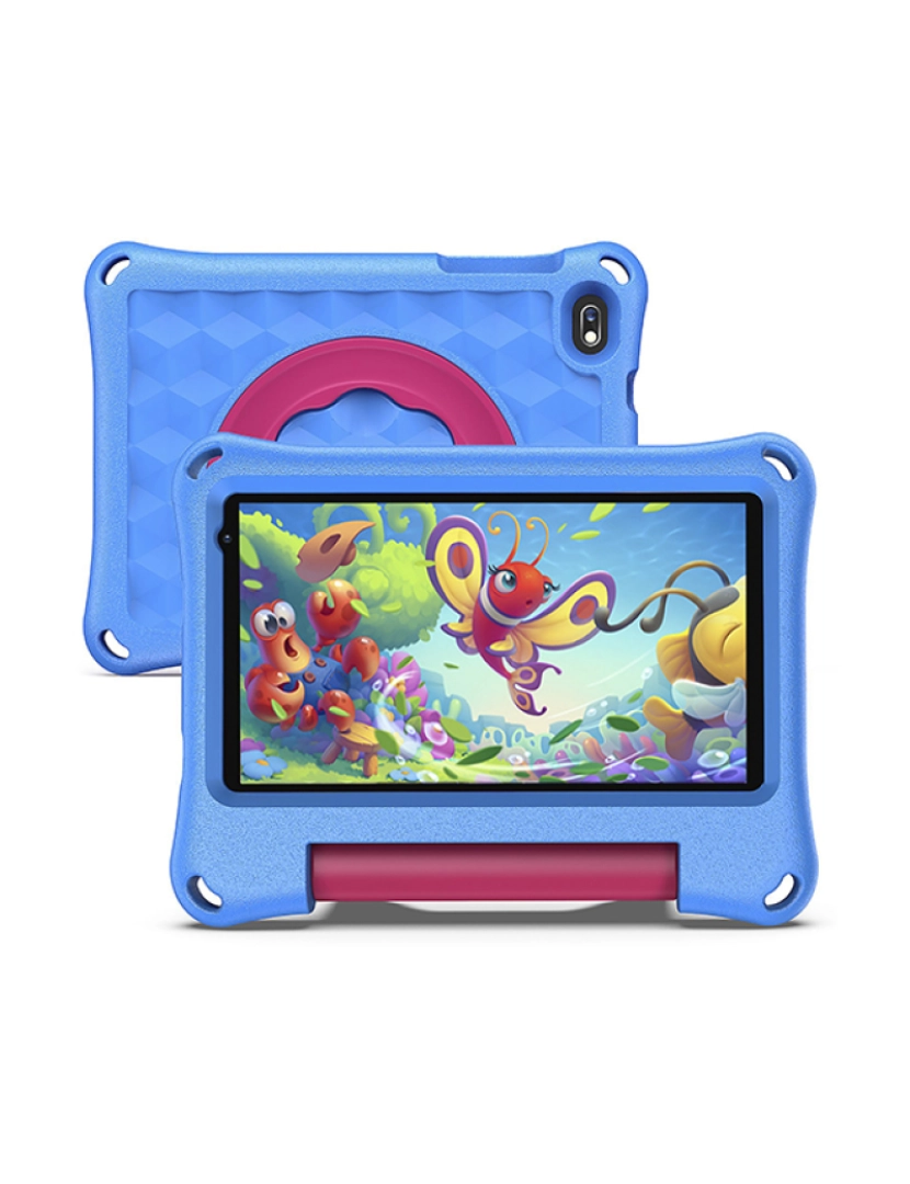 DAM - Tablet infantil K718 3G WiFi. Sistema operacional Android 5.0. Tela 7'' 1024x600px. MTK 6582 1 GB de RAM + 16 GB. Câmara dupla.