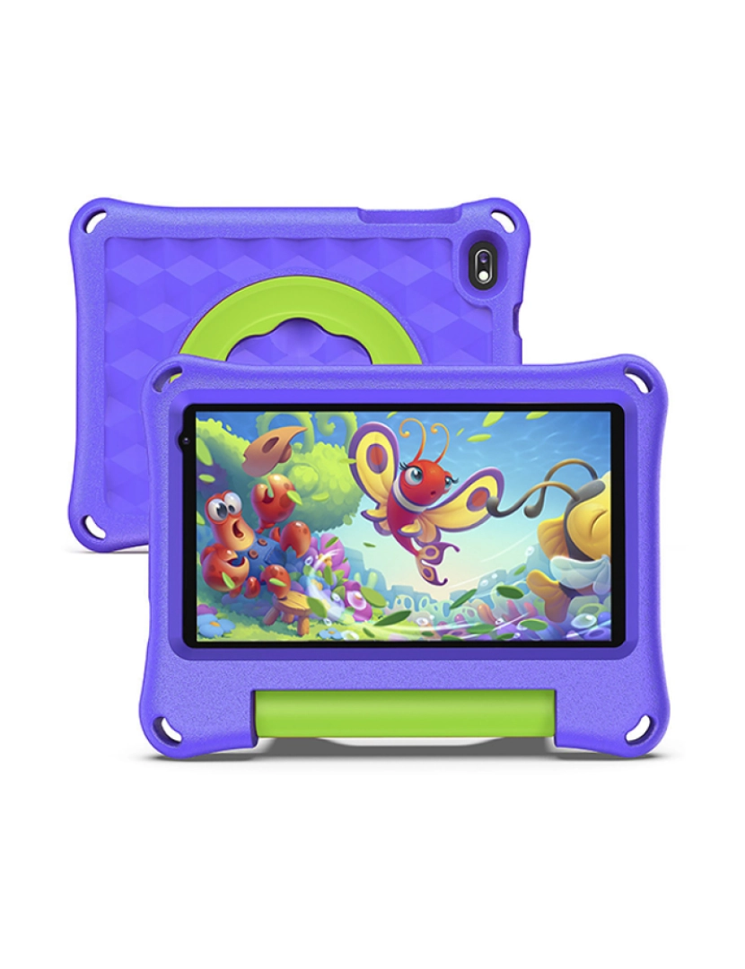 DAM - Tablet infantil K718 3G WiFi. Sistema operacional Android 5.0. Tela 7'' 1024x600px. MTK 6582 1 GB de RAM + 16 GB. Câmara dupla.