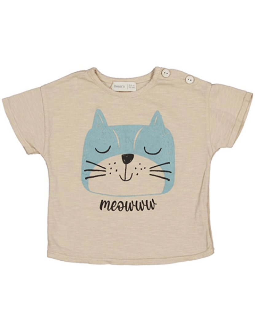 Beans Barcelona - T-shirt Arbutus De Algodão Slub Gato