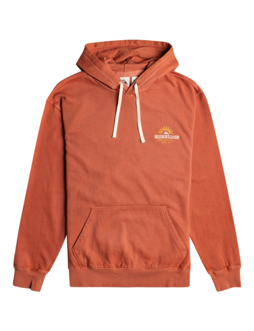 Quiksilver - Camisola Homem Slab Hood Castanho