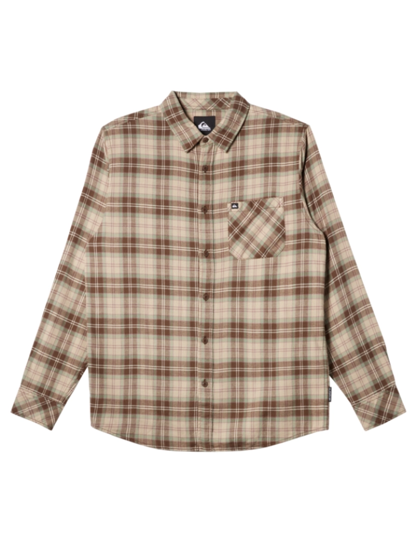 Quiksilver - Camisa Homem Castanho Escuro