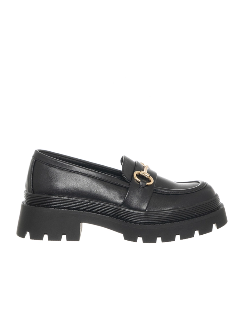 Loretta By Loretta - Mocassinos Preto e Dourado