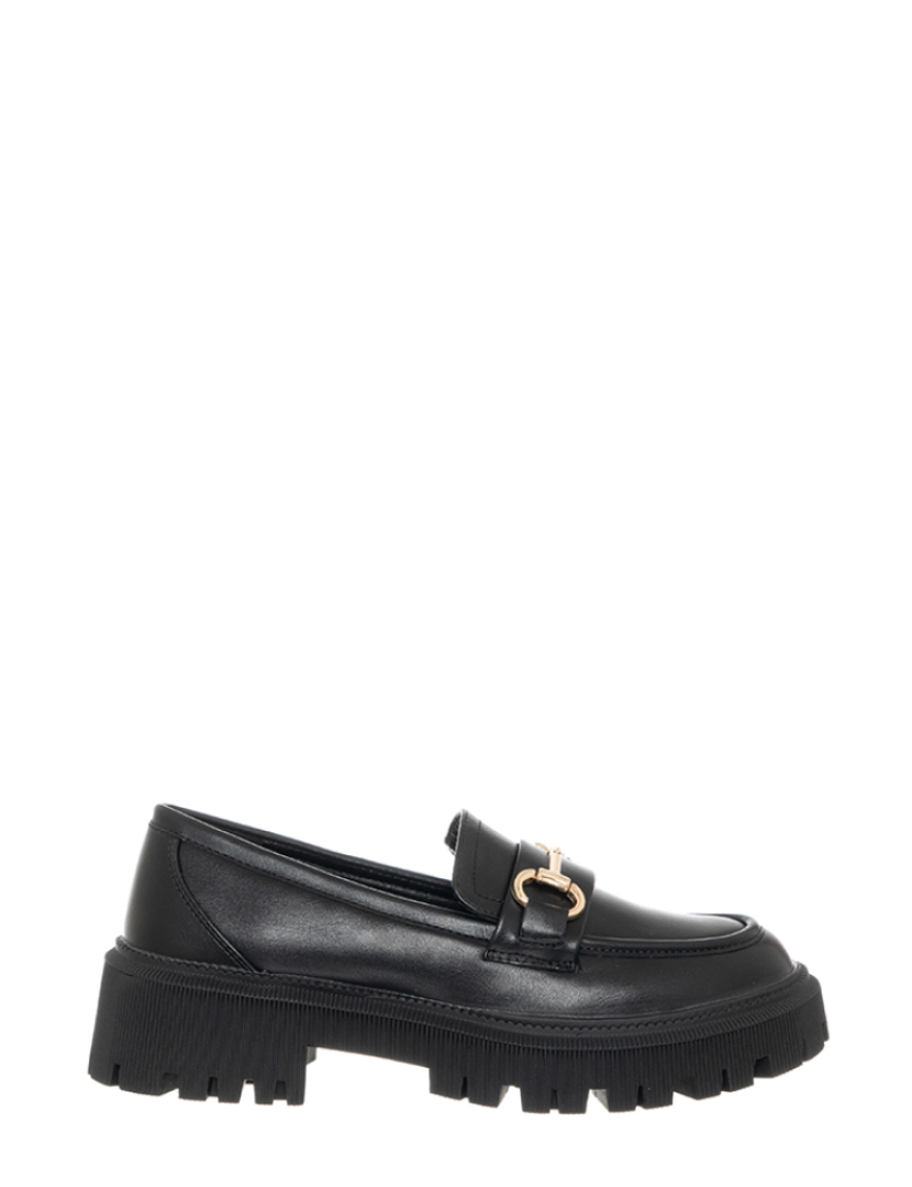 Loretta By Loretta - Mocassins Preto e Prateado