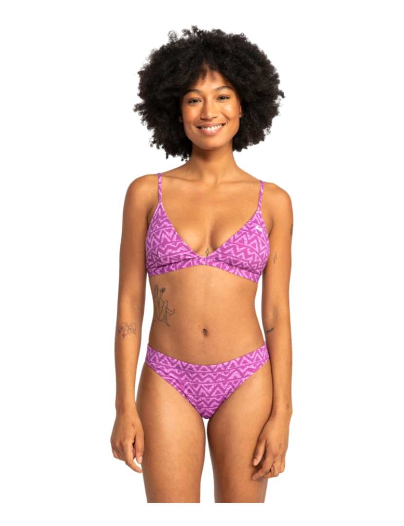 Quiksilver - Top de Biquíni de Mulher Roxo