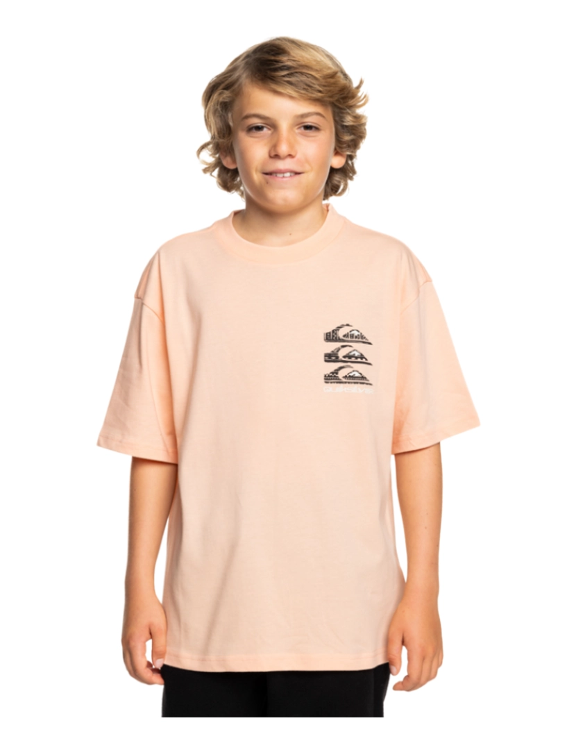 Quiksilver - T-Shirt Rapaz Coral