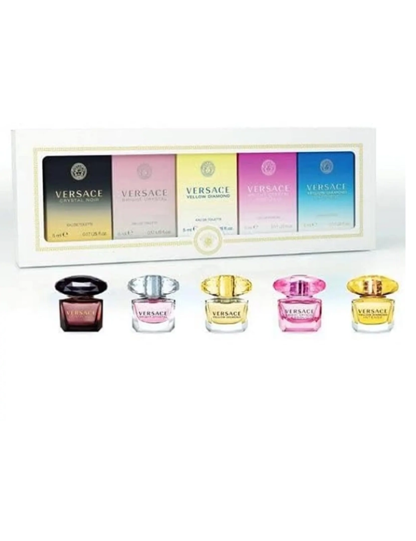 Versace - VERSACE MINI SET 5 x 5 ml (YELLOW DIAMOND+BRIGHT CRYSTAL+CRYSTAL NOIR+DYLAN TURQUISE+DYLAN BLUE)