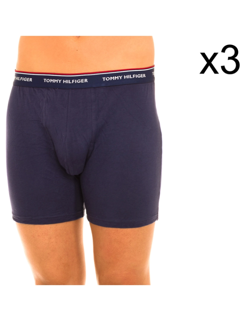 Tommy Hilfiger - Pack 3 Boxers Homem azul marinho