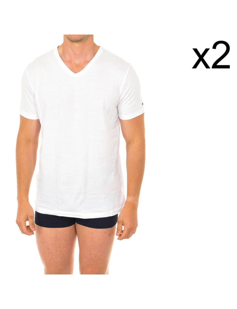 Tommy Hilfiger - Pack 2 T-shirts Homem Branco