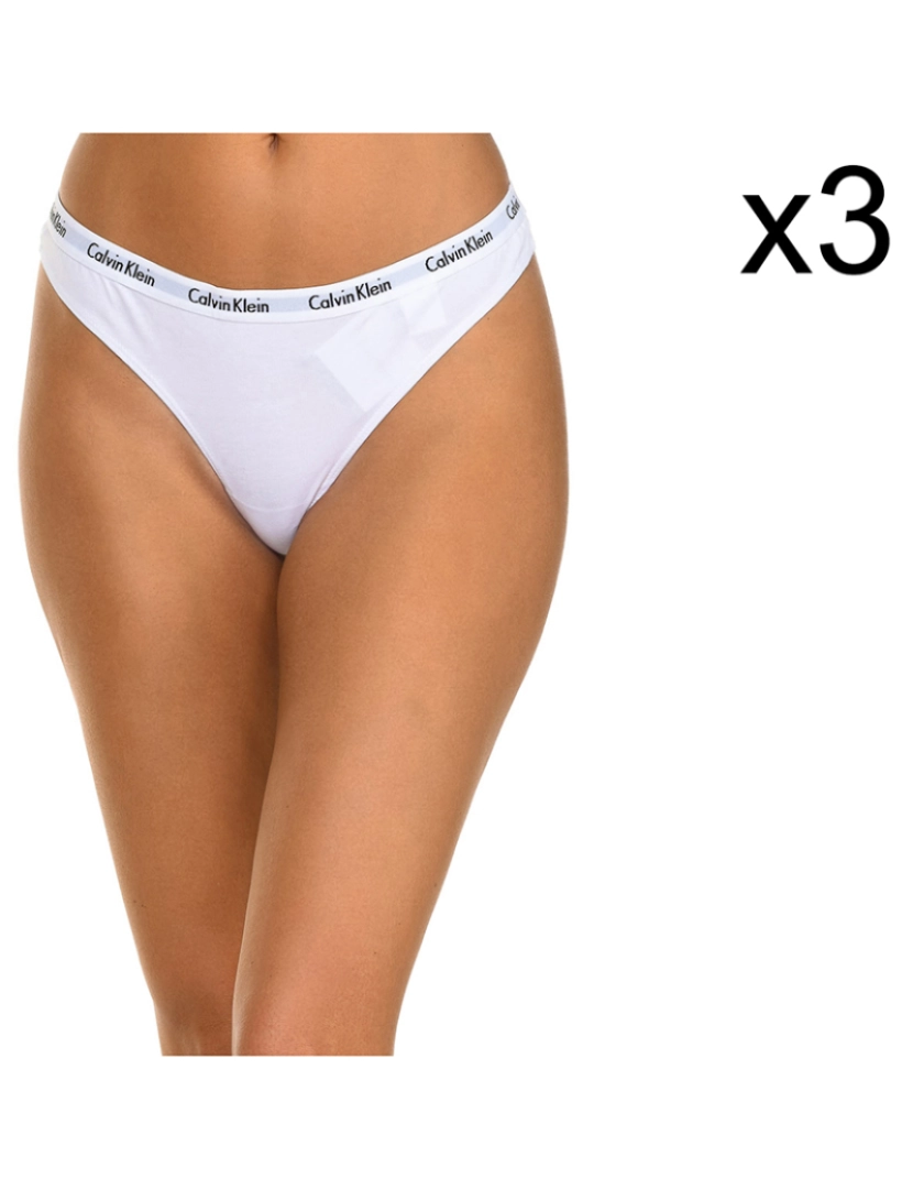 Calvin Klein - Pack 3 Tangas Senhora Branco