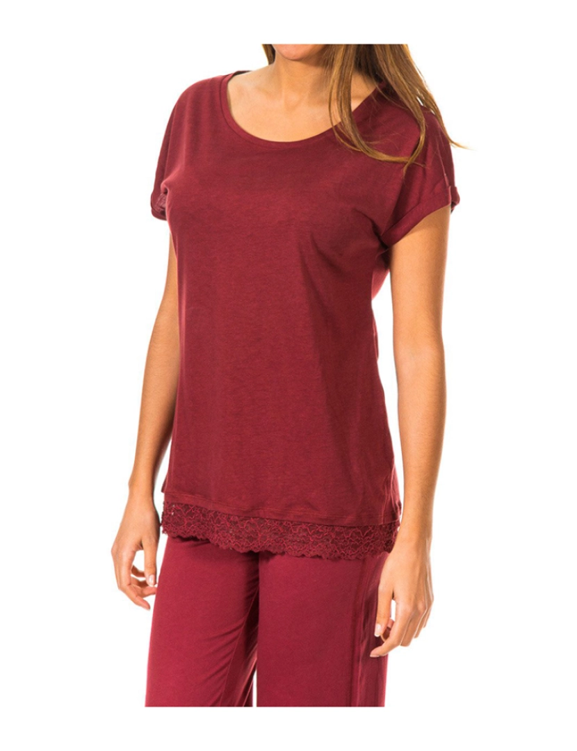 Tommy Hilfiger - T-Shirt Senhora Bordeaux