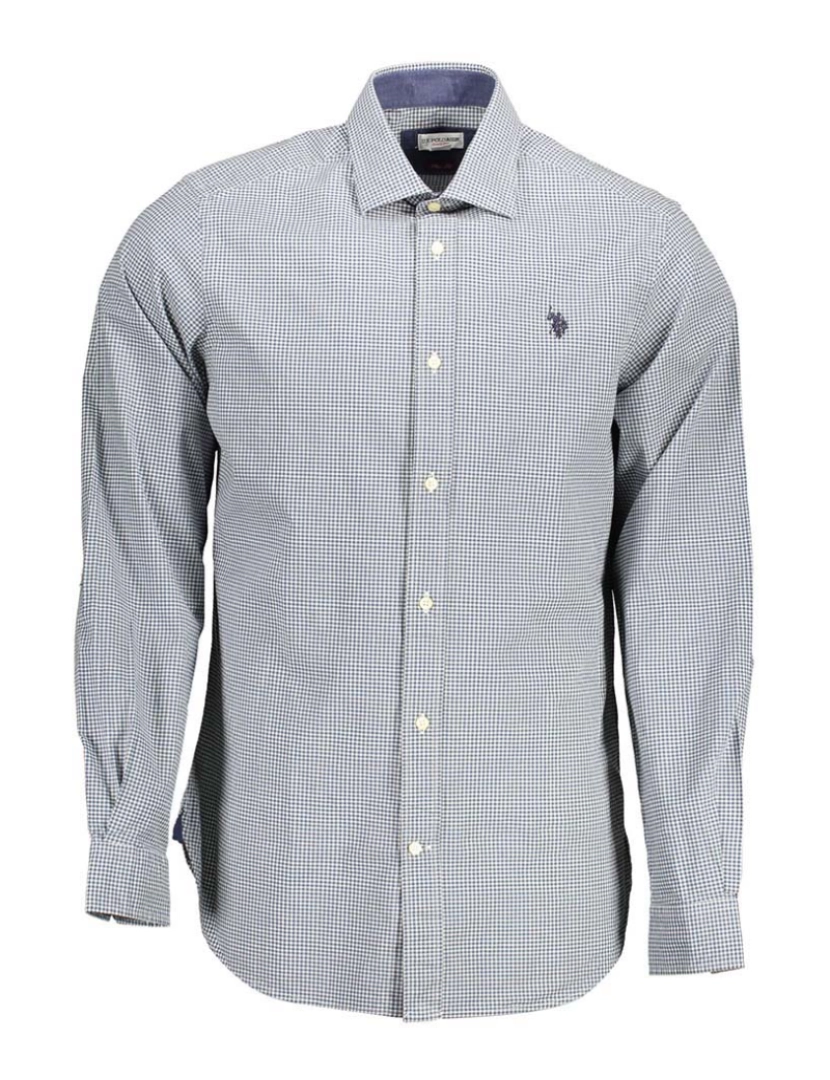 U.S. Polo - Camisa M. Comprida Homem Azul Céu 