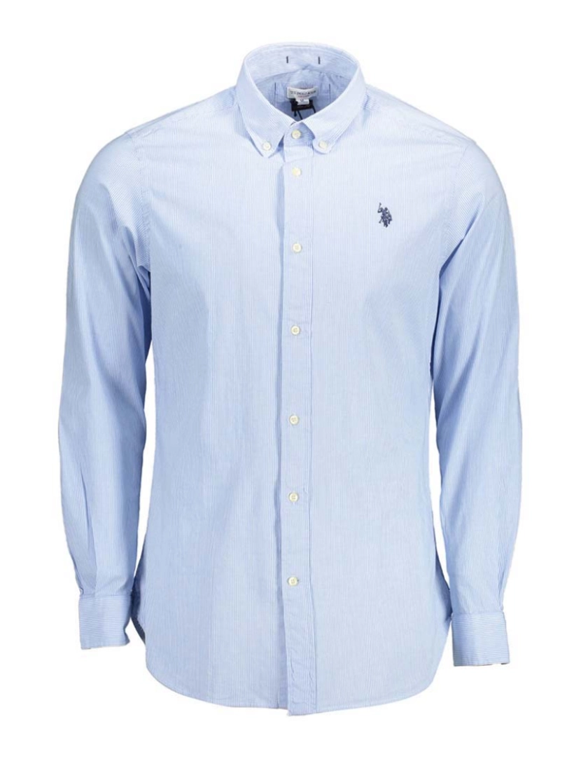 U.S. Polo - Camisa M. Comprida Homem Azul Céu 