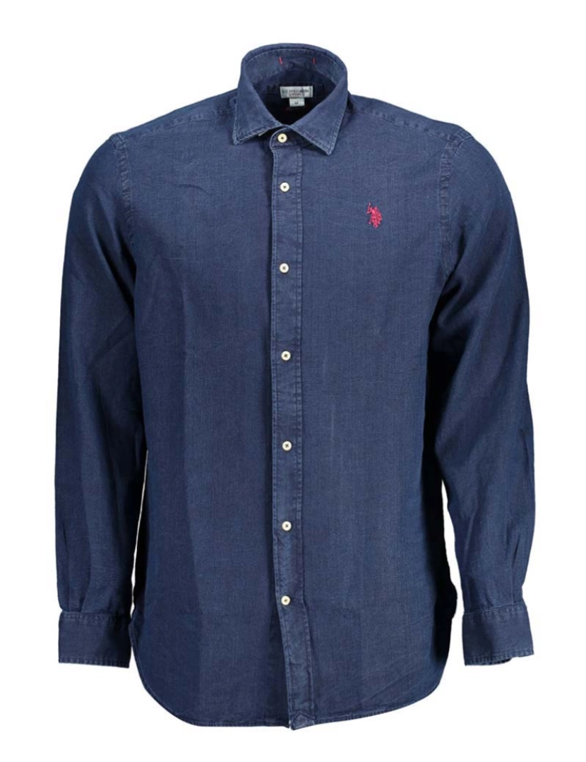 U.S. Polo - Camisa M. Comprida Homem Azul