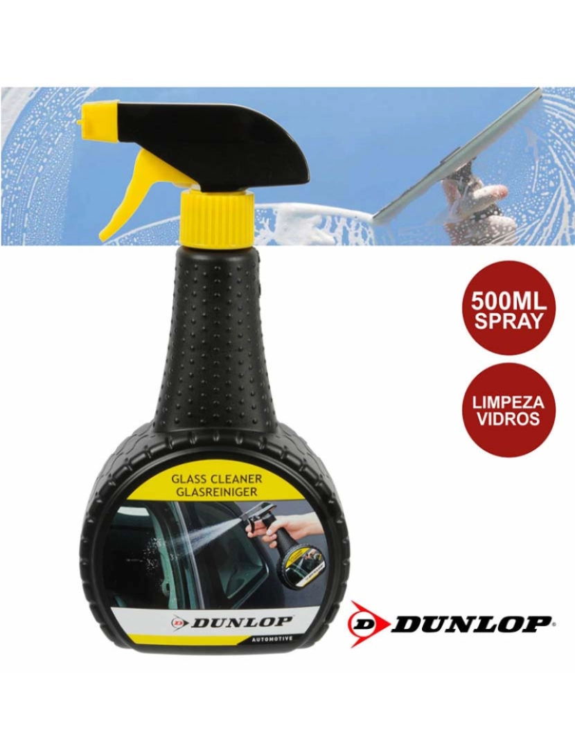 Dunlop - Spray De Limpeza Vidros 500ml Dunlop                        