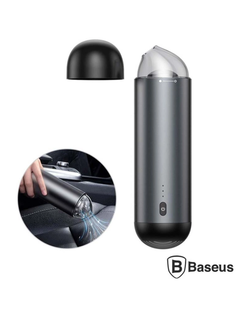 Baseus - Aspirador Portátil S/ Saco 65W Preto BASEUS                 