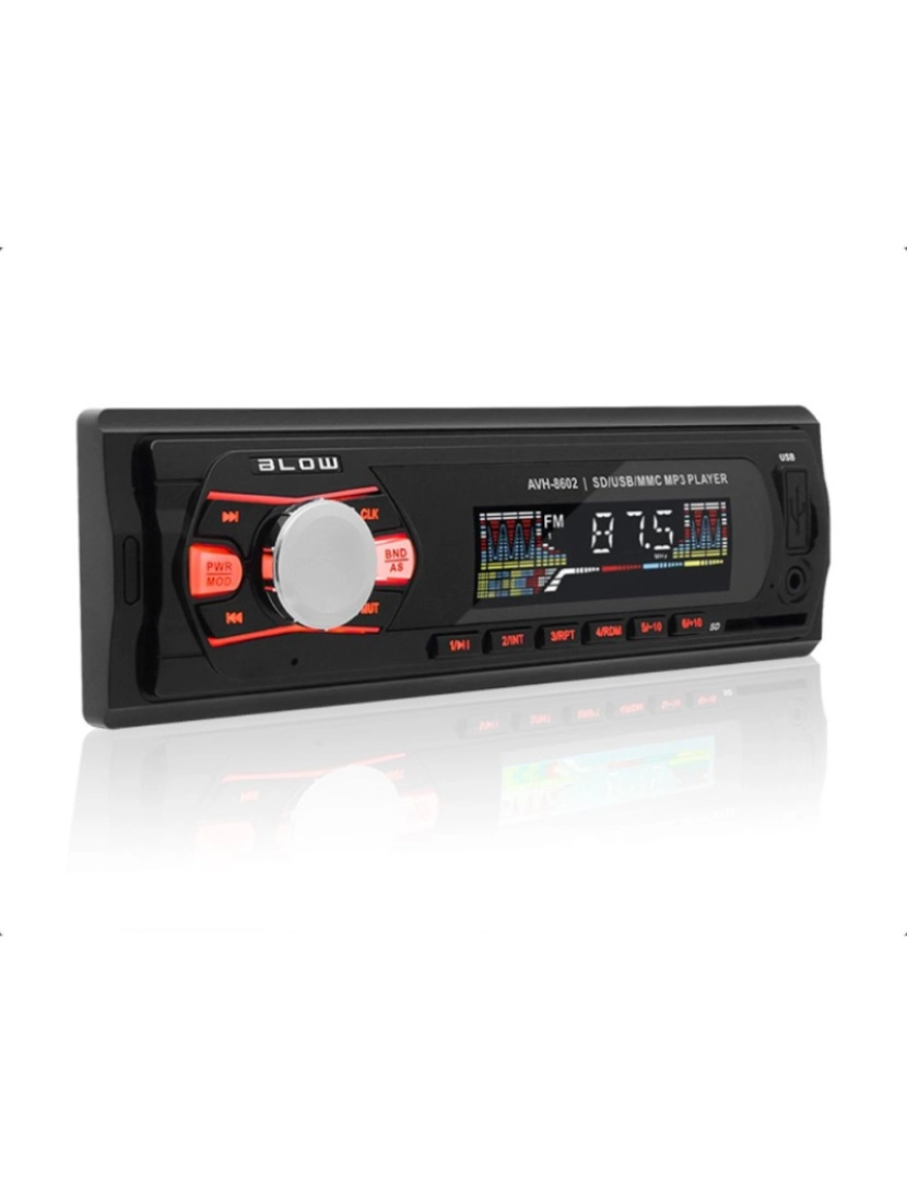 Div - Auto-Rádio FM Mp3 60Wx4 C/ MMC/SD/USB/AUX                   