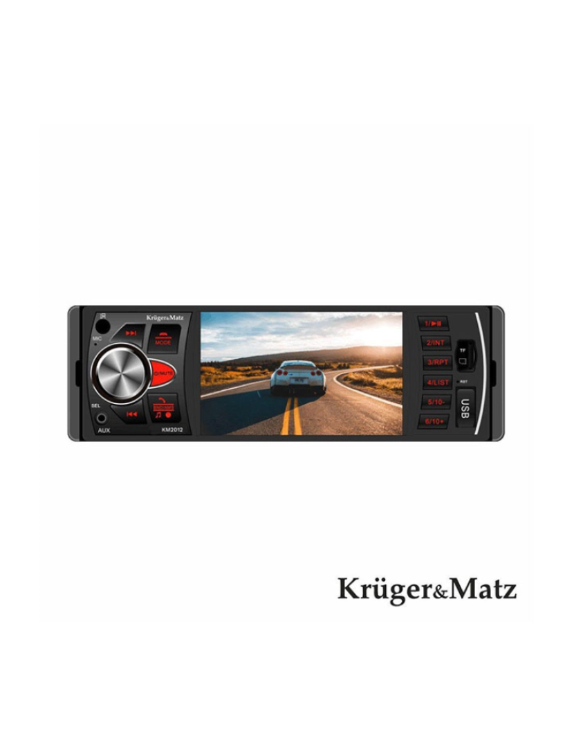 Kruger&Matz - Auto-Rádio 4 FM Mp3 4x25W C/ BT/RDS/MP5/USB/Comando        