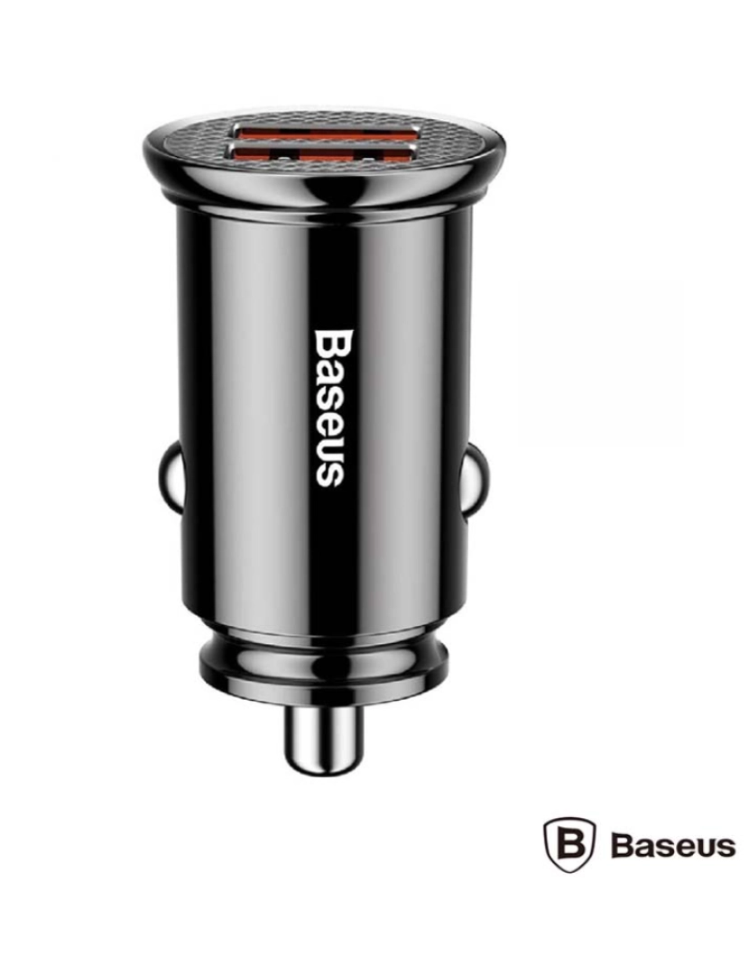 Baseus - Adaptador Isqueiro Quick Charge3.0 2USB 12-24V 5a BASEUS    