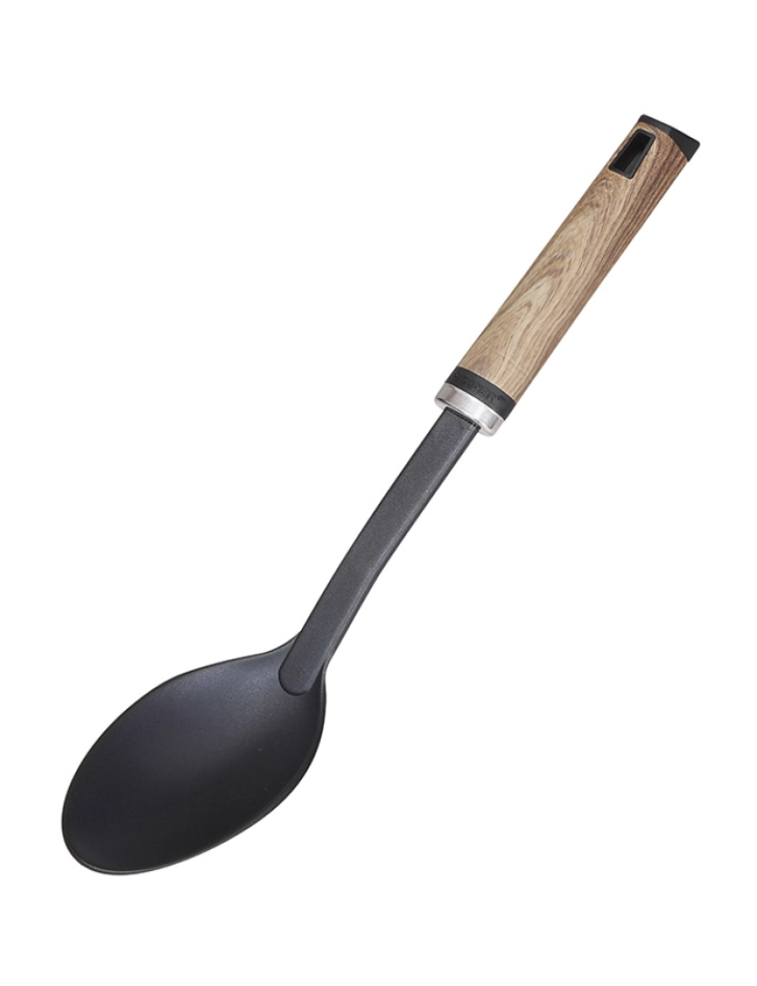 Bergner - Colher de cozinha 33,5cm nylon sig madeira