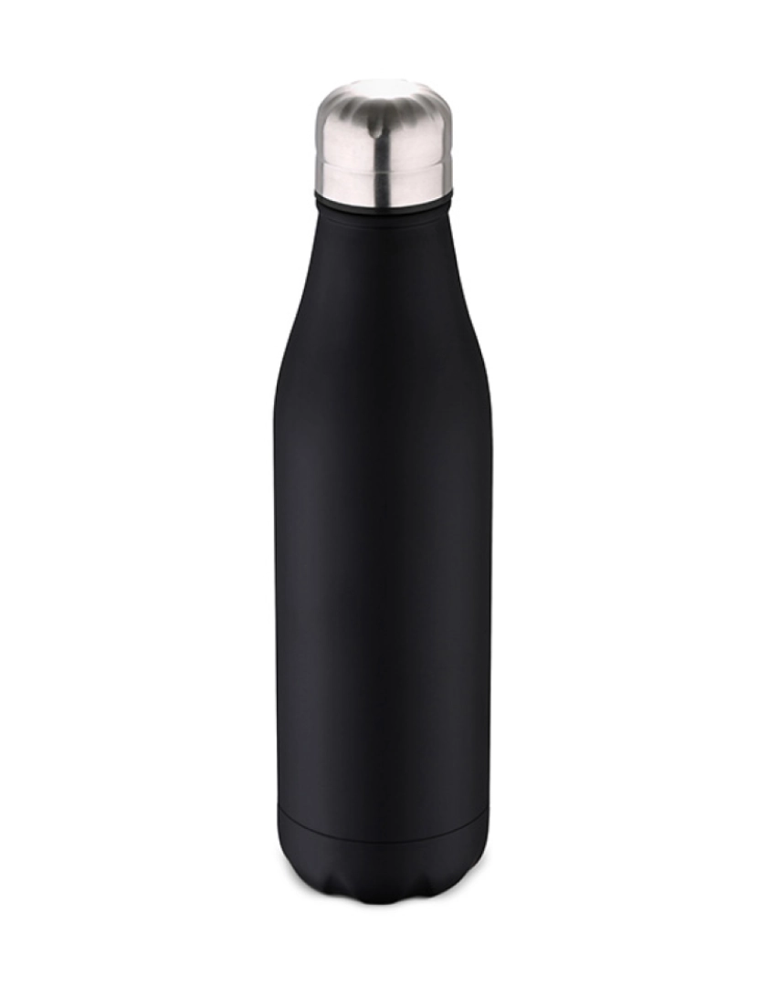 Bergner - Garrafa Thermo cola 500ml aço inox preta andando em qualquer lugar